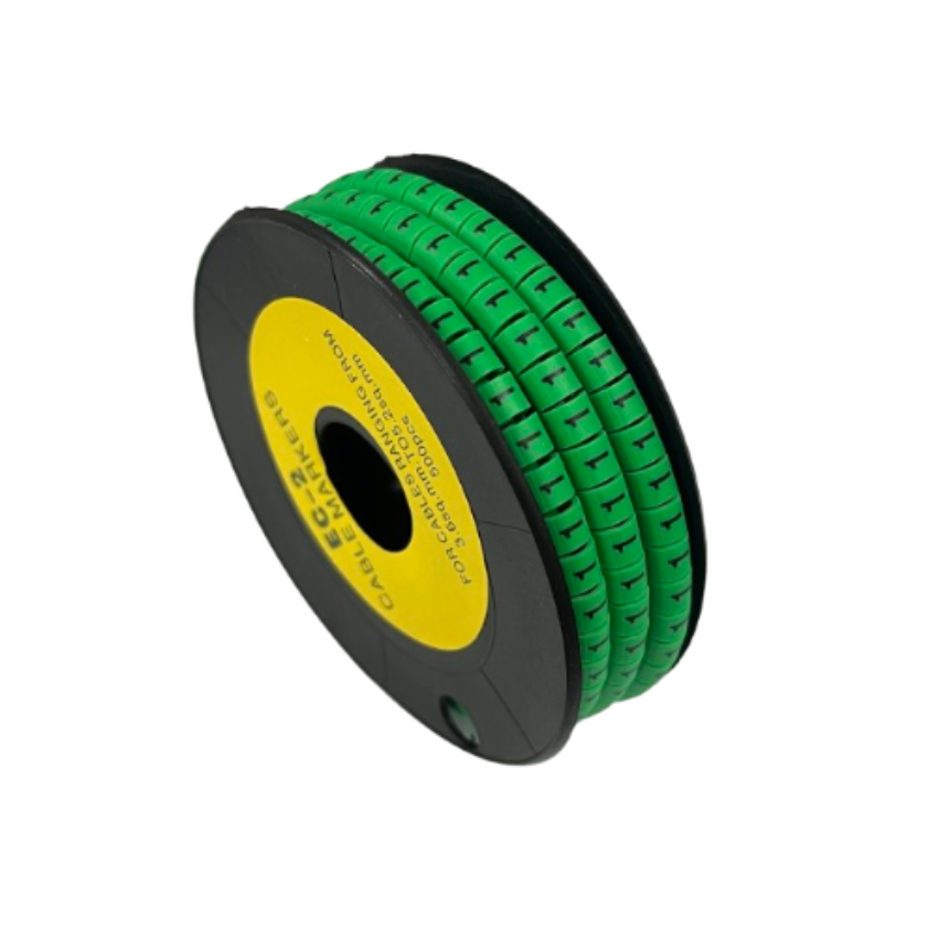 Grippes (1) Cable Marker 3.6mm to 5.2mm 500pcs EC-2G Wire Tagging