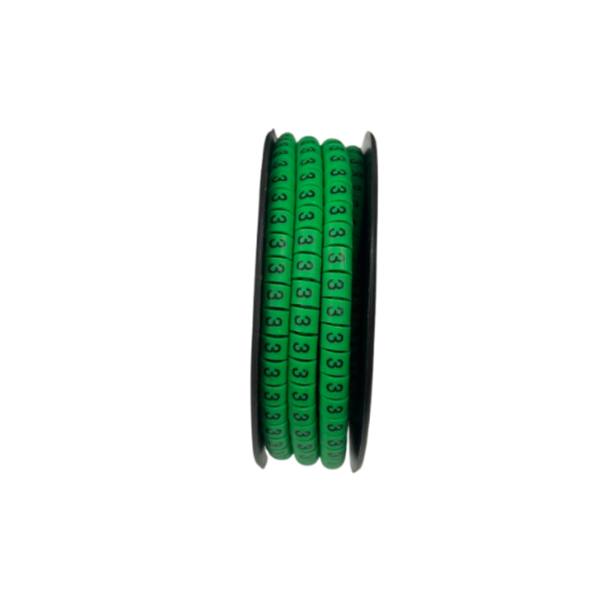 Grippes (3) Cable Marker 3.6mm to 5.2mm 500pcs EC-2G Wire Tagging