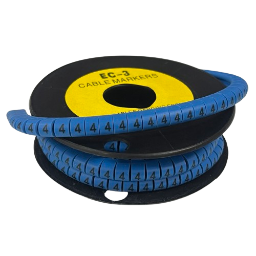 Grippes (4) Cable Marker 5.0mm to 7.2mm (350pcs) Blue EC-3B(4)