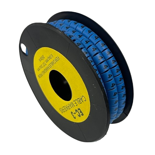 Grippes (4) Cable Marker 5.0mm to 7.2mm (350pcs) Blue EC-3B(4)