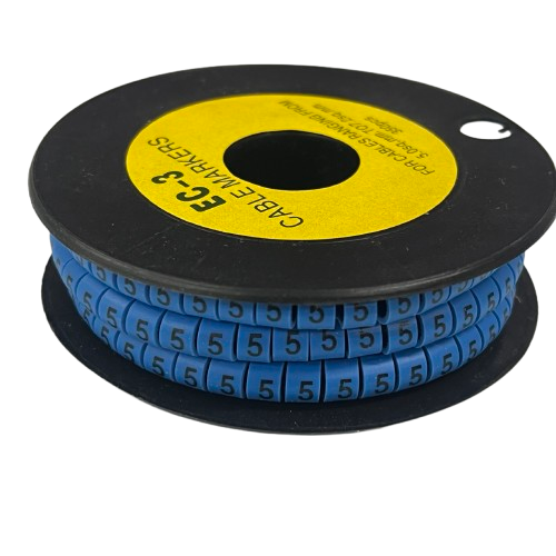 Grippes (5) Cable Marker 5.0mm to 7.2mm (350pcs) Blue EC-3B(5)