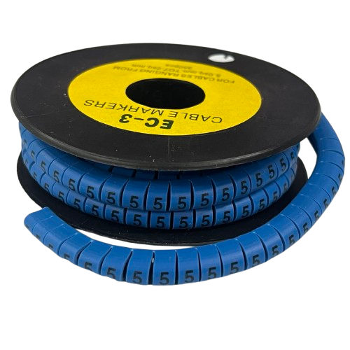 Grippes (5) Cable Marker 5.0mm to 7.2mm (350pcs) Blue EC-3B(5)