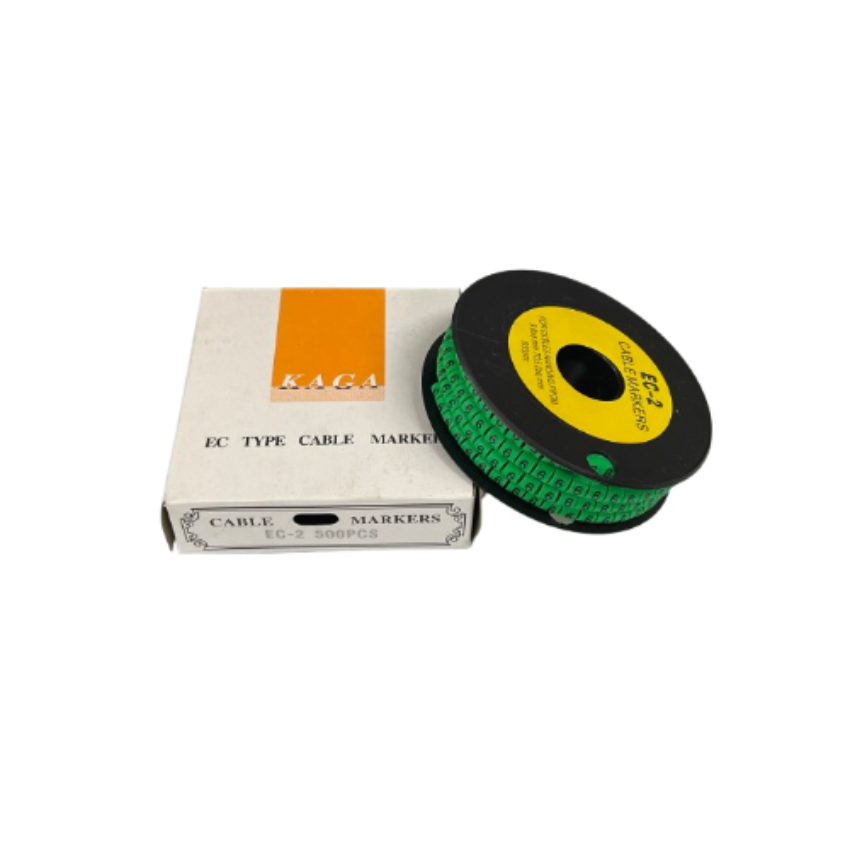 Grippes (6) Cable Marker 3.6mm to 5.2mm 500pcs EC-2G Wire Tagging
