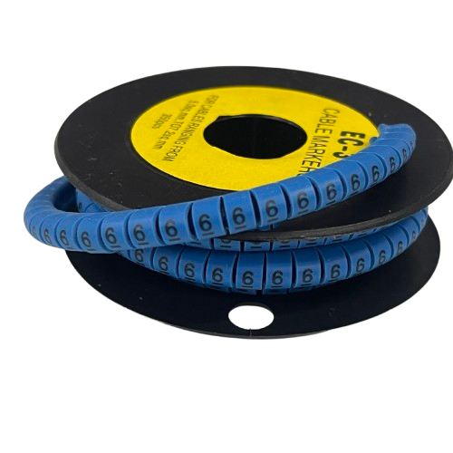 Grippes (6) Cable Marker 5.0mm to 7.2mm (350pcs) Blue EC-3B(6)
