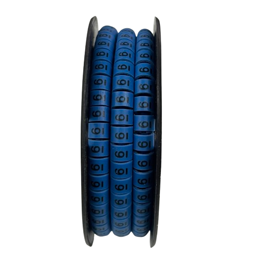 Grippes (6) Cable Marker 5.0mm to 7.2mm (350pcs) Blue EC-3B(6)
