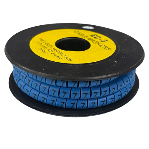 Grippes (7) Cable Marker 5.0mm to 7.2mm (350pcs) Blue EC-3B(8)