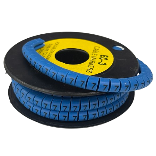 Grippes (7) Cable Marker 5.0mm to 7.2mm (350pcs) Blue EC-3B(8)