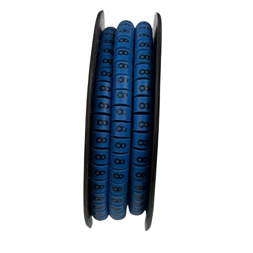 Grippes (8) Cable Marker 5.0mm to 7.2mm (350pcs) Blue EC-3B(8)