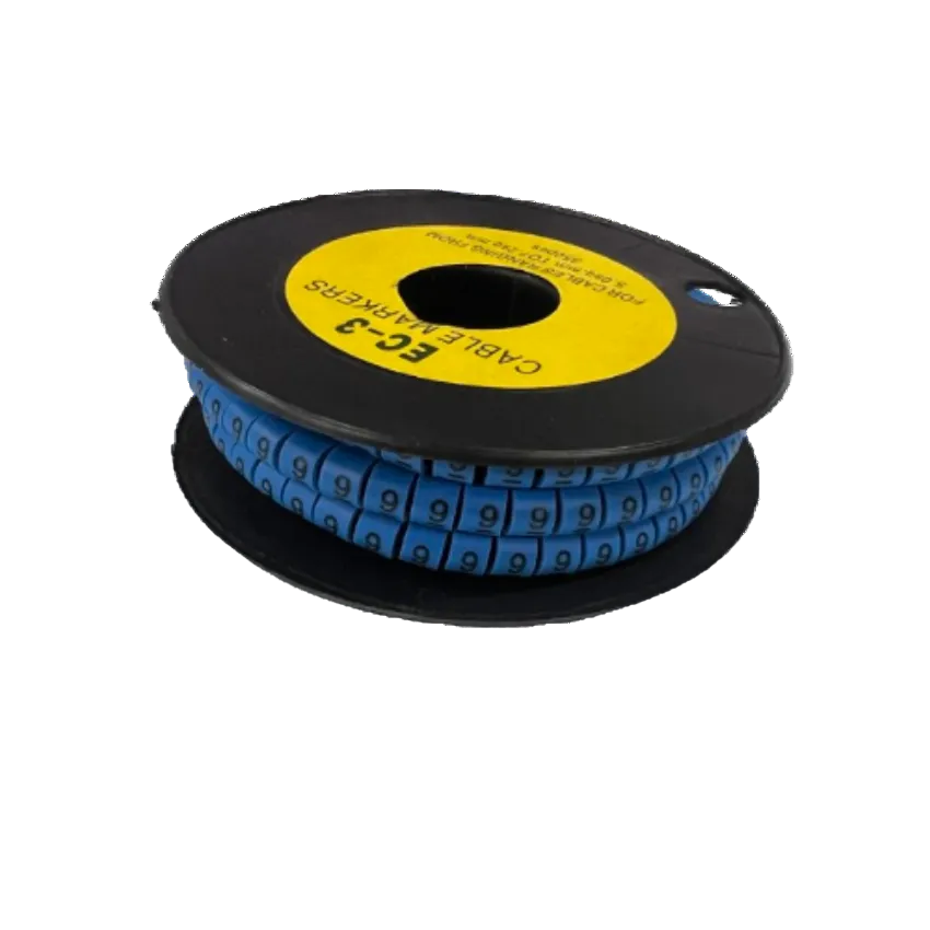 Grippes (9) Cable Marker 5.0mm to 7.2mm (350pcs) Blue EC-3B(9) Wire Tagging