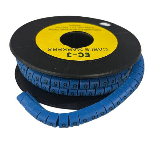 Grippes (9) Cable Marker 5.0mm to 7.2mm (350pcs) Blue EC-3B(9)