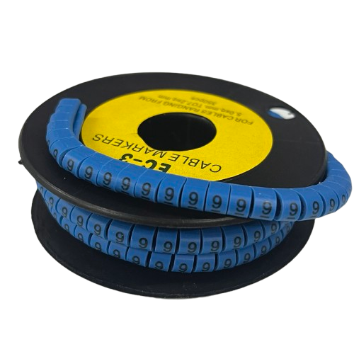 Grippes (9) Cable Marker 5.0mm to 7.2mm (350pcs) Blue EC-3B(9)