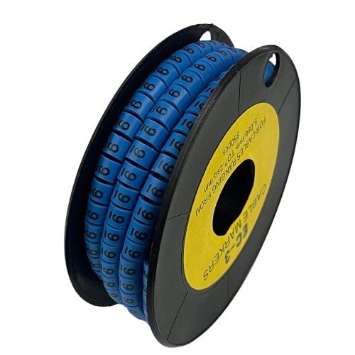 Grippes (9) Cable Marker 5.0mm to 7.2mm (350pcs) Blue EC-3B(9)
