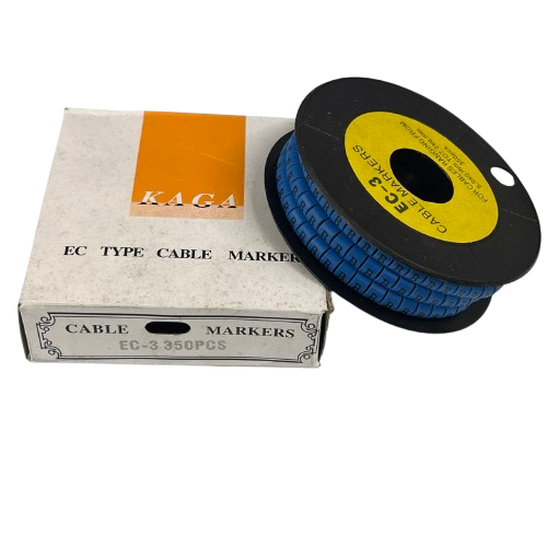 Grippes (B) Cable Marker 5.0mm to 7.2mm (350pcs) Blue EC-3B(B)