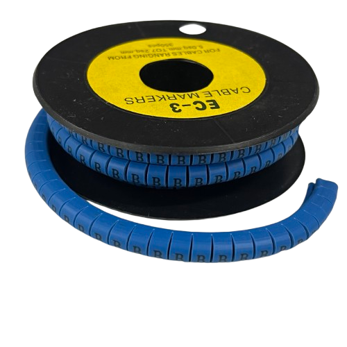 Grippes (B) Cable Marker 5.0mm to 7.2mm (350pcs) Blue EC-3B(B)