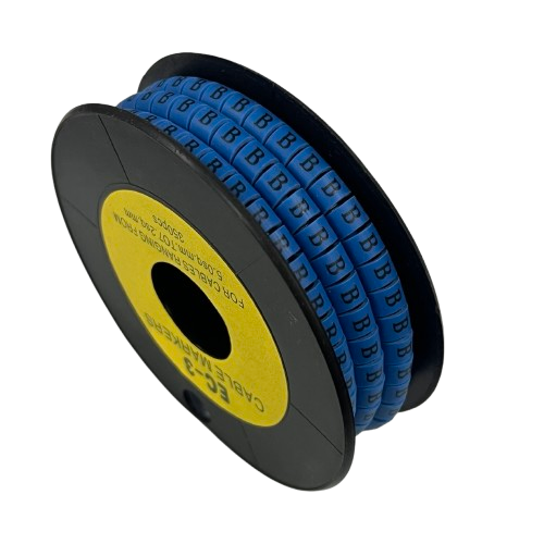 Grippes (B) Cable Marker 5.0mm to 7.2mm (350pcs) Blue EC-3B(B)