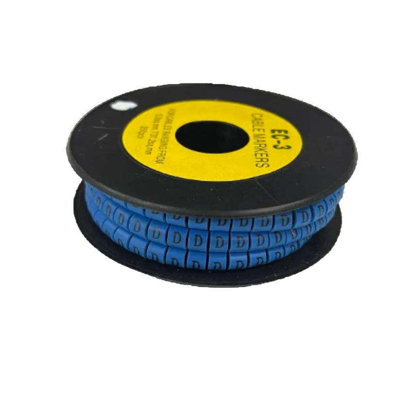 Grippes (D) Cable Marker 5.0mm to 7.2mm (350pcs) Blue EC-3B(D) Wire Tagging