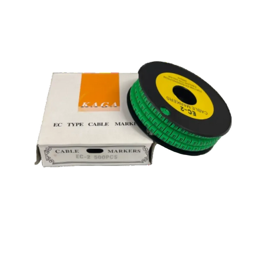 Grippes (E) Cable Marker 3.6mm to 5.2mm 500pcs EC-2G Wire Tagging