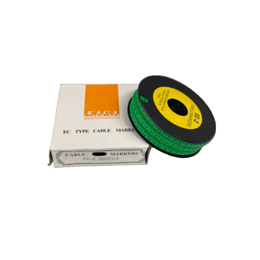 Grippes (F) Cable Marker 3.6mm to 5.2mm 500pcs EC-2G Wire Tagging