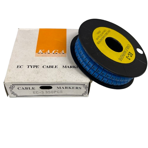 Grippes (F) Cable Marker 5.0mm to 7.2mm (350pcs) Blue EC-3B(F)