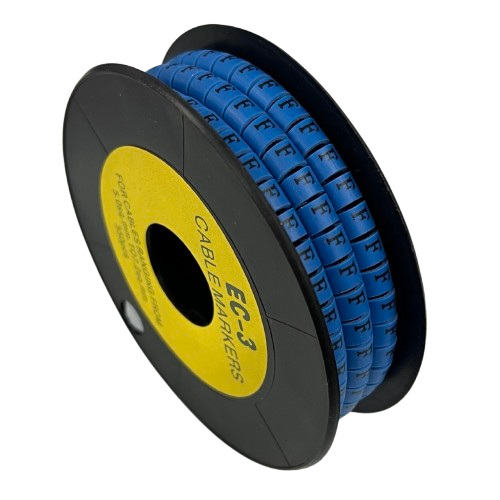Grippes (F) Cable Marker 5.0mm to 7.2mm (350pcs) Blue EC-3B(F)