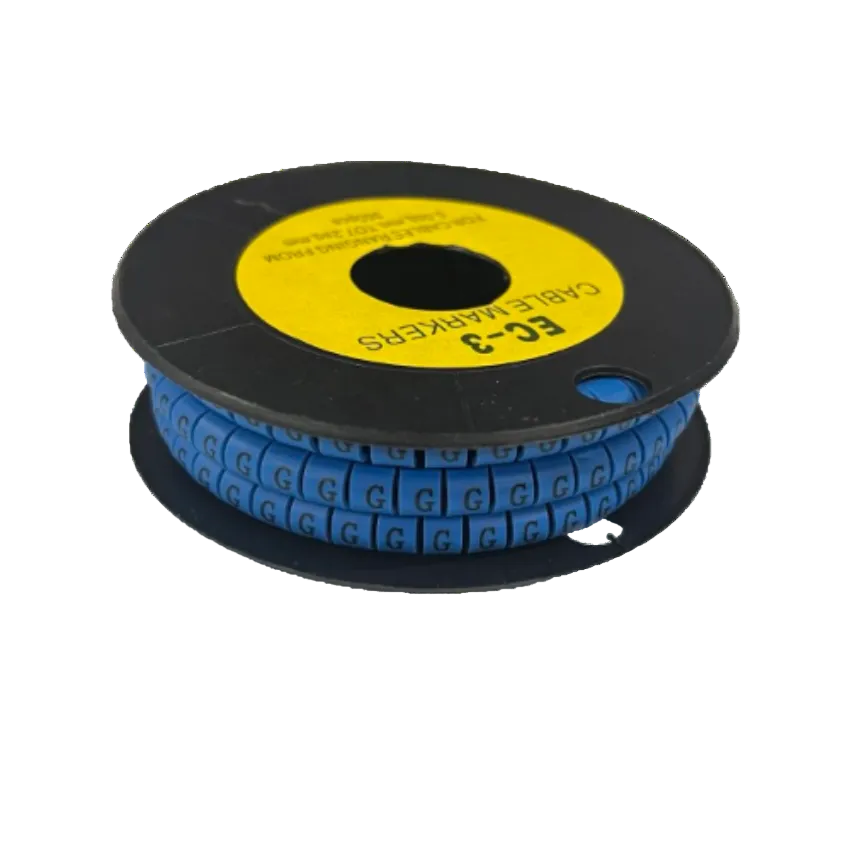 Grippes (G) Cable Marker 5.0mm to 7.2mm (350pcs) Blue EC-3B(G) Wire Tagging