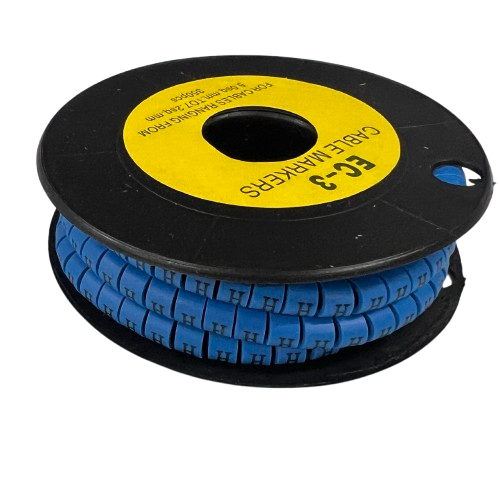 Grippes (H) Cable Marker 5.0mm to 7.2mm (350pcs) Blue EC-3B(H)
