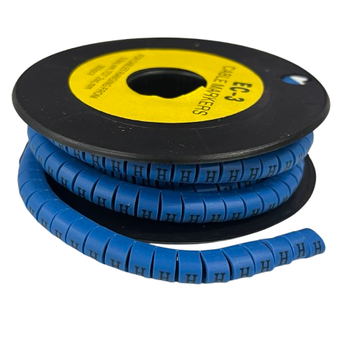 Grippes (H) Cable Marker 5.0mm to 7.2mm (350pcs) Blue EC-3B(H)