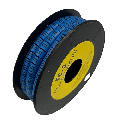Grippes (H) Cable Marker 5.0mm to 7.2mm (350pcs) Blue EC-3B(H)