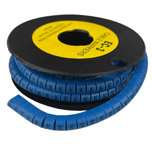 Grippes (K) Cable Marker 5.0mm to 7.2mm (350pcs) Blue EC-3B(K)