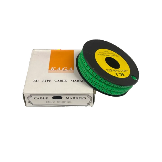 Grippes (L) Cable Marker 3.6mm to 5.2mm 500pcs EC-2G Wire Tagging