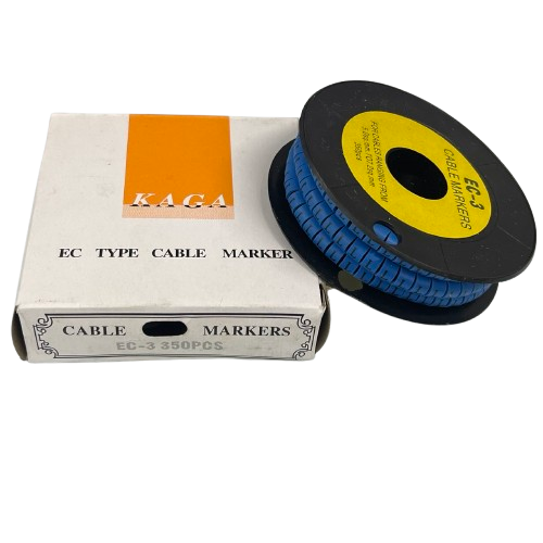 Grippes (L) Cable Marker 5.0mm to 7.2mm (350pcs) Blue EC-3B(L)