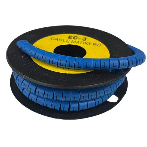 Grippes (L) Cable Marker 5.0mm to 7.2mm (350pcs) Blue EC-3B(L)