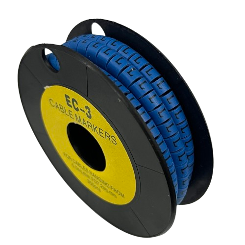 Grippes (L) Cable Marker 5.0mm to 7.2mm (350pcs) Blue EC-3B(L)