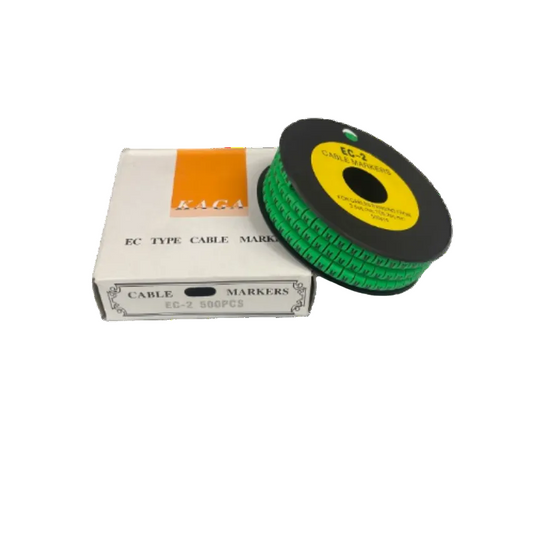 Grippes (M) Cable Marker 3.6mm to 5.2mm 500pcs EC-2G Wire Tagging