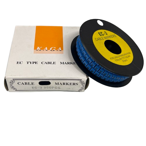Grippes (M) Cable Marker 5.0mm to 7.2mm (350pcs) Blue EC-3B(M)