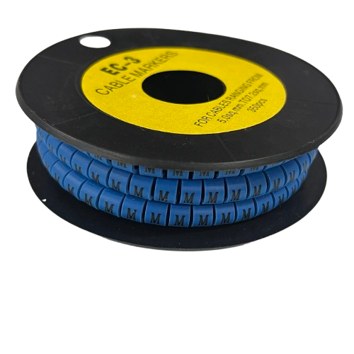 Grippes (M) Cable Marker 5.0mm to 7.2mm (350pcs) Blue EC-3B(M)