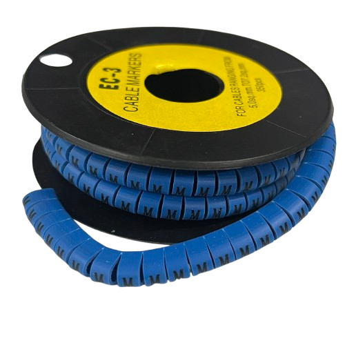 Grippes (M) Cable Marker 5.0mm to 7.2mm (350pcs) Blue EC-3B(M)