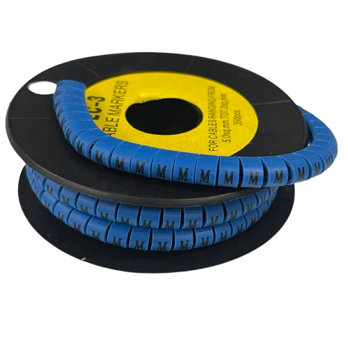 Grippes (M) Cable Marker 5.0mm to 7.2mm (350pcs) Blue EC-3B(M)
