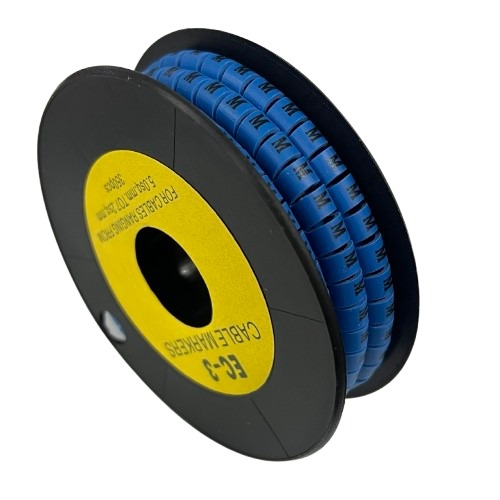 Grippes (M) Cable Marker 5.0mm to 7.2mm (350pcs) Blue EC-3B(M)