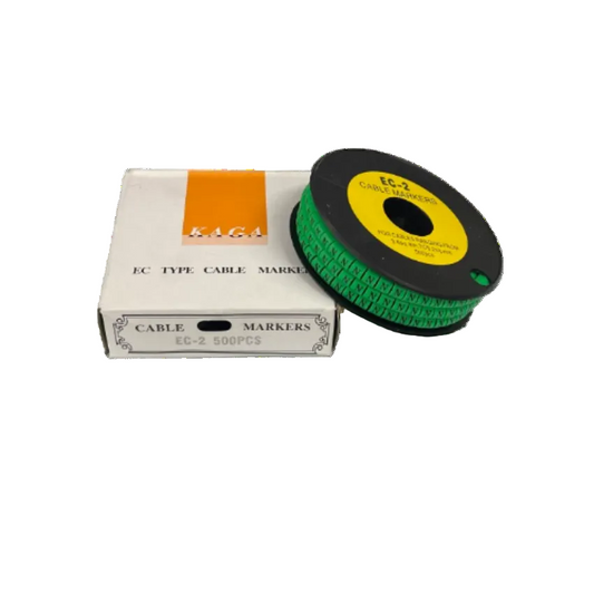 Grippes (N) Cable Marker 3.6mm to 5.2mm 500pcs EC-2G Wire Tagging