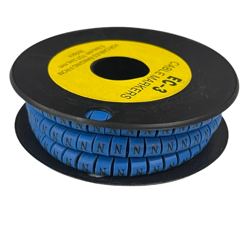 Grippes (N) Cable Marker 5.0mm to 7.2mm (350pcs) Blue EC-3B(N)
