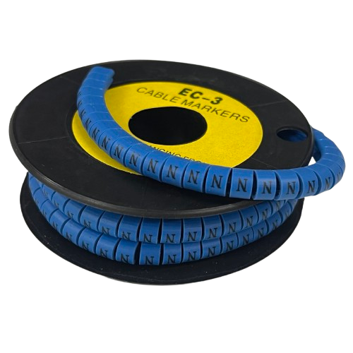Grippes (N) Cable Marker 5.0mm to 7.2mm (350pcs) Blue EC-3B(N)
