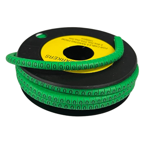 Cable (O) Marker EC-1 Green 2.6mm to 4.2mm 1000pcs 1 Roll EC-1G(O)