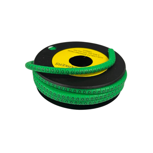 Cable (O) Marker EC-1 Green 2.6mm to 4.2mm 1000pcs 1 Roll EC-1G(O) Wire Tagging