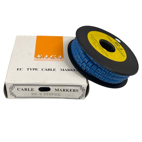 Grippes (O) Cable Marker 5.0mm to 7.2mm (350pcs) Blue EC-3B(O)