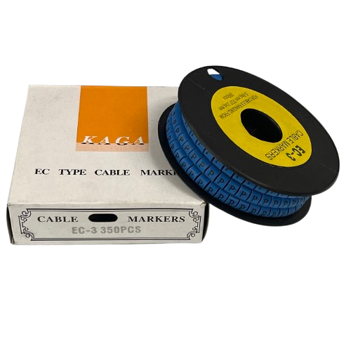 Grippes (P) Cable Marker 5.0mm to 7.2mm (350pcs) Blue EC-3B(P)