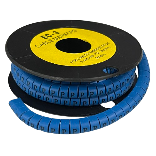 Grippes (P) Cable Marker 5.0mm to 7.2mm (350pcs) Blue EC-3B(P)