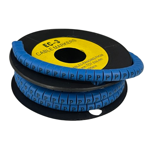 Grippes (P) Cable Marker 5.0mm to 7.2mm (350pcs) Blue EC-3B(P)