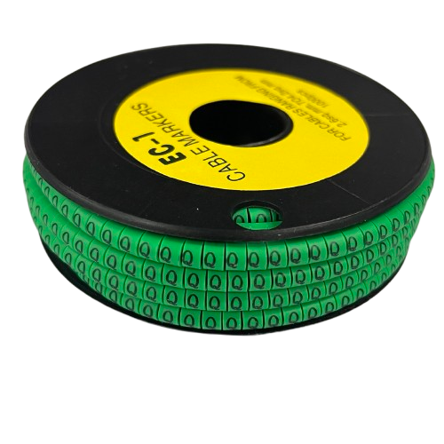Cable (Q) Marker EC-1 Green 2.6mm to 4.2mm 1000pcs 1 Roll EC-1G(Q)