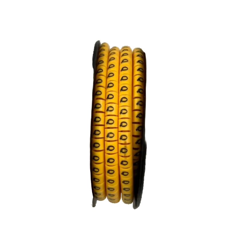 Grippes (Q) Cable Marker 3.6mm to 5.2mm Color Yellow 1roll 500pcs) EC-2Y Wire Tagging